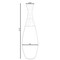 31.5 inch Spun Bamboo Tall Trumpet Floor Vase - Decorative Home Accent, Natural Bamboo, Indoor Decoration, Sustainable Materials, Tall Floral Display, Handmade Bamboo Vase, Floor Standing Vase